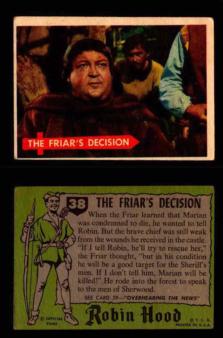 1957 Robin Hood Topps Vintage Trading Cards You Pick Singles #1-60 #38  - TvMovieCards.com