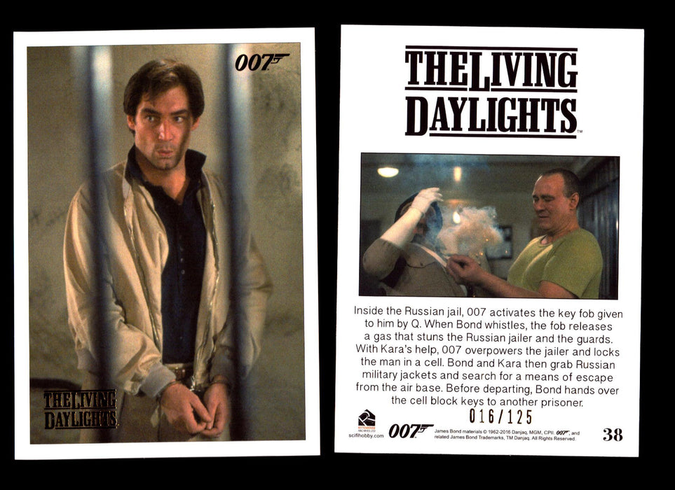 James Bond Archives The Living Daylights Gold Parallel Card You Pick Single 1-55 #38  - TvMovieCards.com