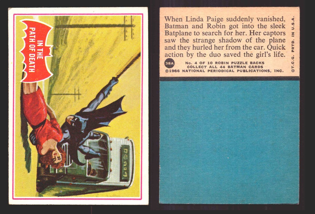 1966 Batman Series A (Red Bat) Vintage Trading Card You Pick Singles #1A-44A #38  - TvMovieCards.com