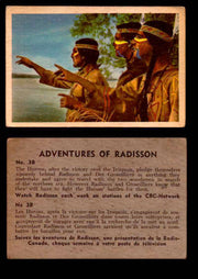 1957 Adventures of Radisson (Tomahawk) TV Vintage Card You Pick Singles #1-50 #38  - TvMovieCards.com