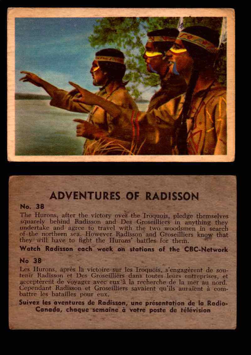 1957 Adventures of Radisson (Tomahawk) TV Vintage Card You Pick Singles #1-50 #38  - TvMovieCards.com
