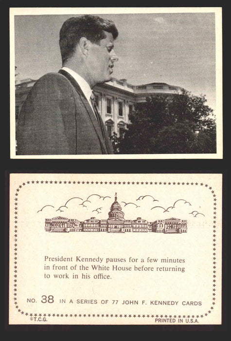 1964 The Story of John F. Kennedy JFK Topps Trading Card You Pick Singles #1-77 #38  - TvMovieCards.com