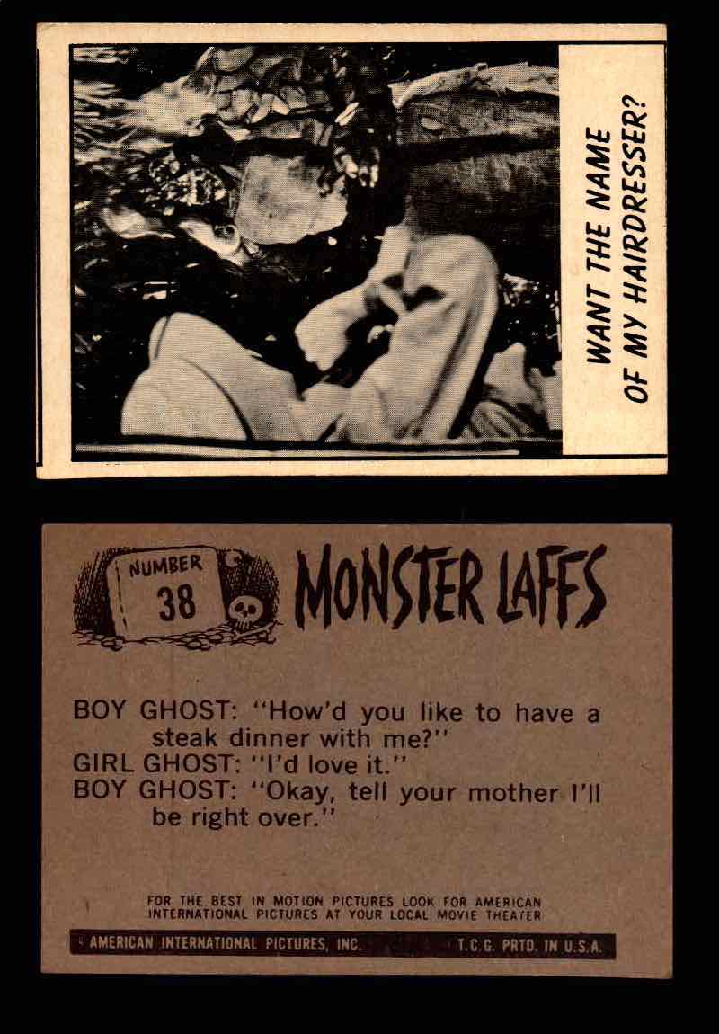 Monster Laffs 1966 Topps Vintage Trading Card You Pick Singles #1-66 #38  - TvMovieCards.com