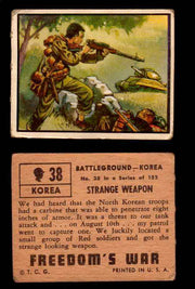 1950 Freedom's War Korea Topps Vintage Trading Cards You Pick Singles #1-100 #38  - TvMovieCards.com