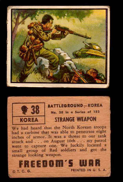 1950 Freedom's War Korea Topps Vintage Trading Cards You Pick Singles #1-100 #38  - TvMovieCards.com