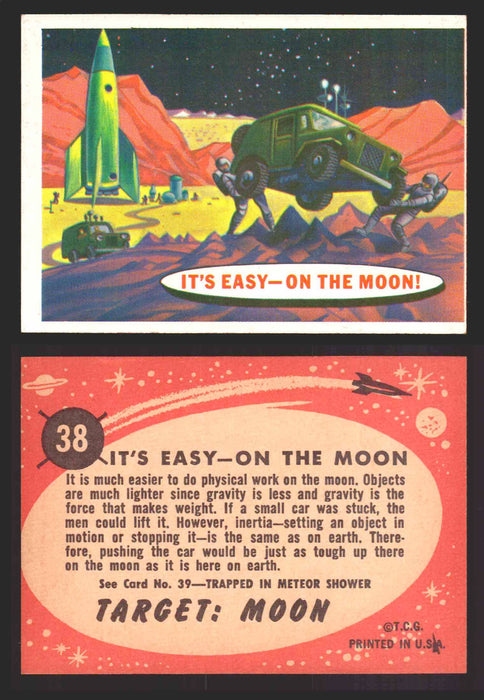 Space Cards Target Moon Cards Topps Trading Cards #1-88 You Pick Singles 38   It's Easy - On the Moon!  - TvMovieCards.com