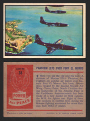 1954 Power For Peace Vintage Trading Cards You Pick Singles #1-96 38   Phantom Jets Over Fort El Morro  - TvMovieCards.com
