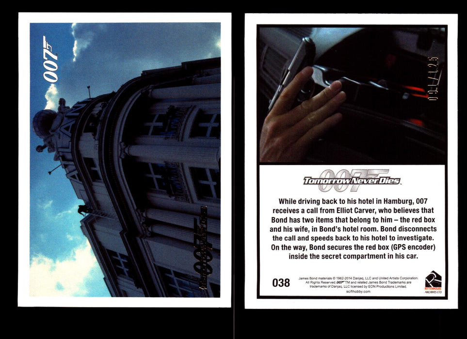 James Bond Archives 2014 Tomorrow Never Dies Gold Parallel Card You Pick Singles #38  - TvMovieCards.com
