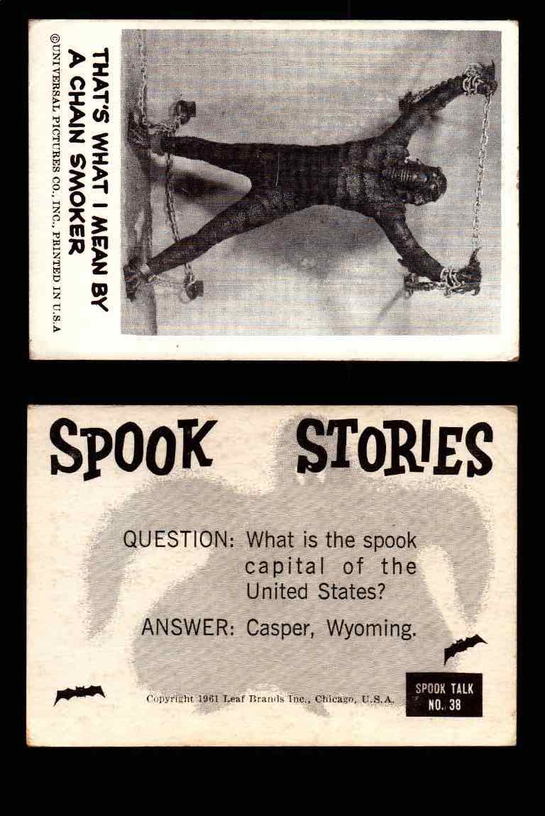 1961 Spook Stories Series 1 Leaf Vintage Trading Cards You Pick Singles #1-#72 #38  - TvMovieCards.com