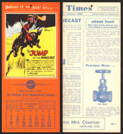 Ripley's Believe It or Not Facts Foldout Advertising Calendar 1933 - 1942 You Pi January	1938	A  - TvMovieCards.com