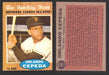 1962 Topps Baseball Trading Card You Pick Singles #300-#399 VG/EX #	390 Orlando Cepeda  - San Francisco Giants AS  - TvMovieCards.com