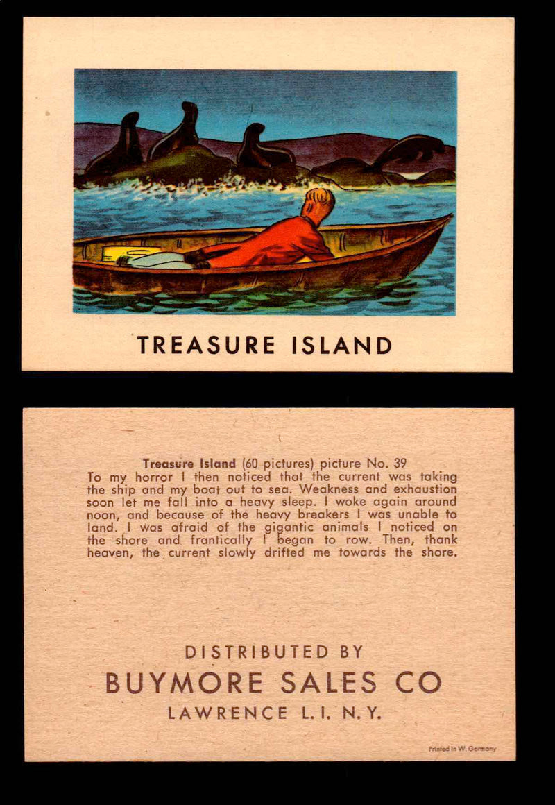 Treasure Island Buymore Sales 1960 Vintage Trading Cards You Pick Singles   - TvMovieCards.com