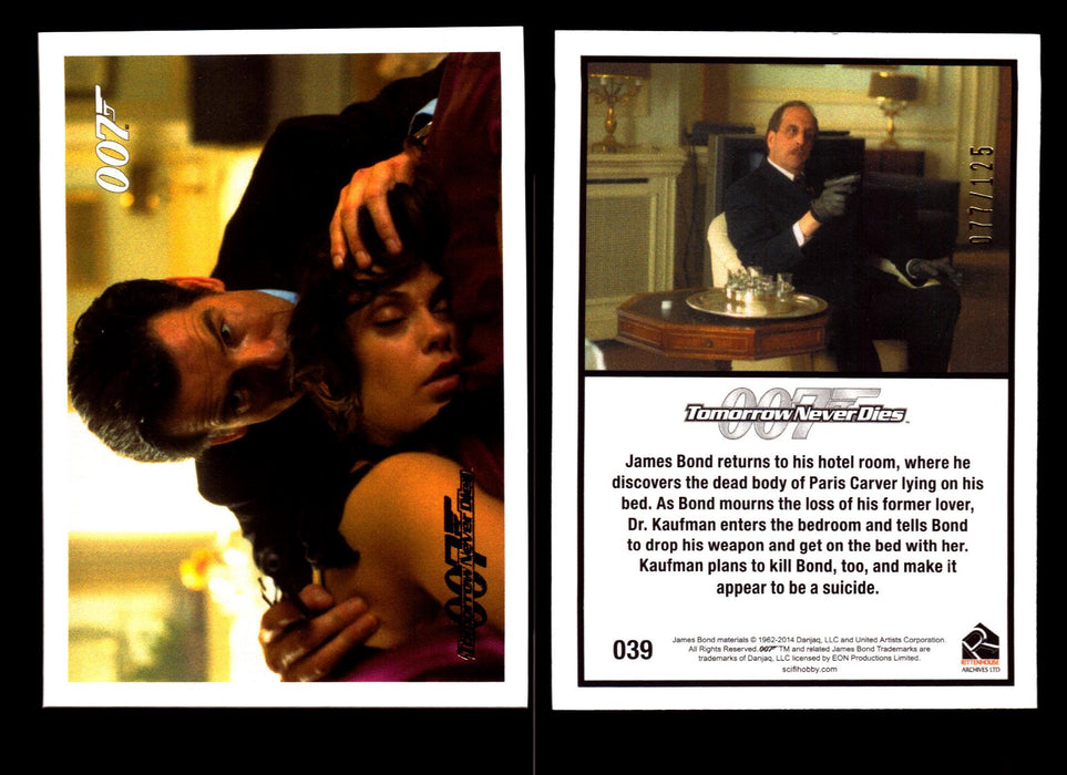 James Bond Archives 2014 Tomorrow Never Dies Gold Parallel Card You Pick Singles #39  - TvMovieCards.com