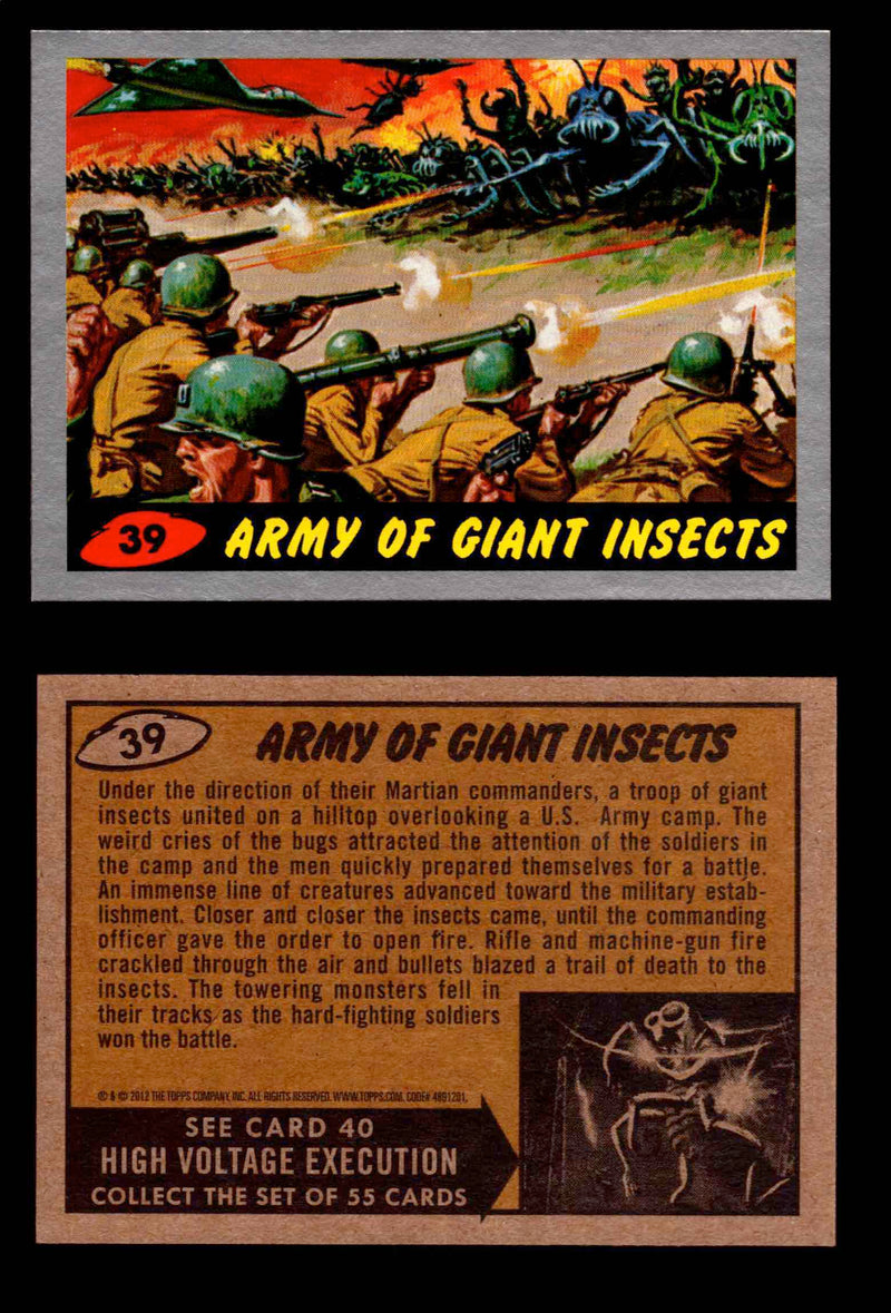 2012 Mars Attacks Silver Parallel You Pick Single Trading Card #1-55 Topps #39  - TvMovieCards.com