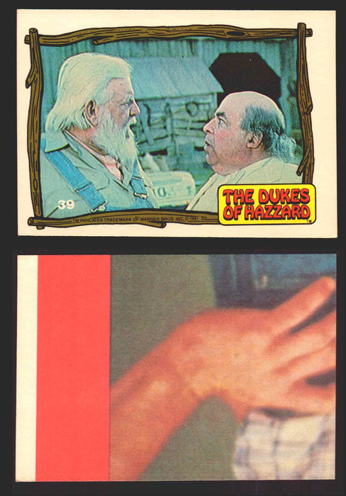 1983 Dukes of Hazzard Vintage Trading Cards You Pick Singles #1-#44 Donruss 39   Jesse and Boss Hogg  - TvMovieCards.com