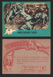 1961 Dinosaur Series Vintage Trading Card You Pick Singles #1-80 Nu Card 39	Sabre-Toothed Tigers  - TvMovieCards.com