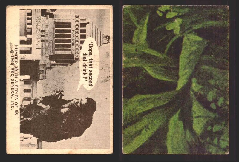 1966 King Kong Donruss RKO Vintage Trading Cards You Pick Singles #1-55 39   "Oops  that second diet drink!”  - TvMovieCards.com