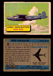 1957 Planes Series I Topps Vintage Card You Pick Singles #1-60 #39  - TvMovieCards.com