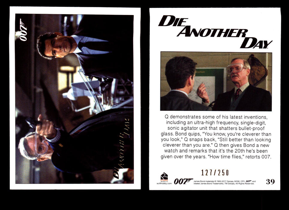 James Bond Archives 2017 Final Edition Die Another Day Gold Parallel Card Single #39  - TvMovieCards.com