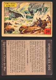 1954 Parkhurst Operation Sea Dogs You Pick Single Trading Cards #1-50 V339-9 39 H.M.S. Skeena on the Rocks  - TvMovieCards.com