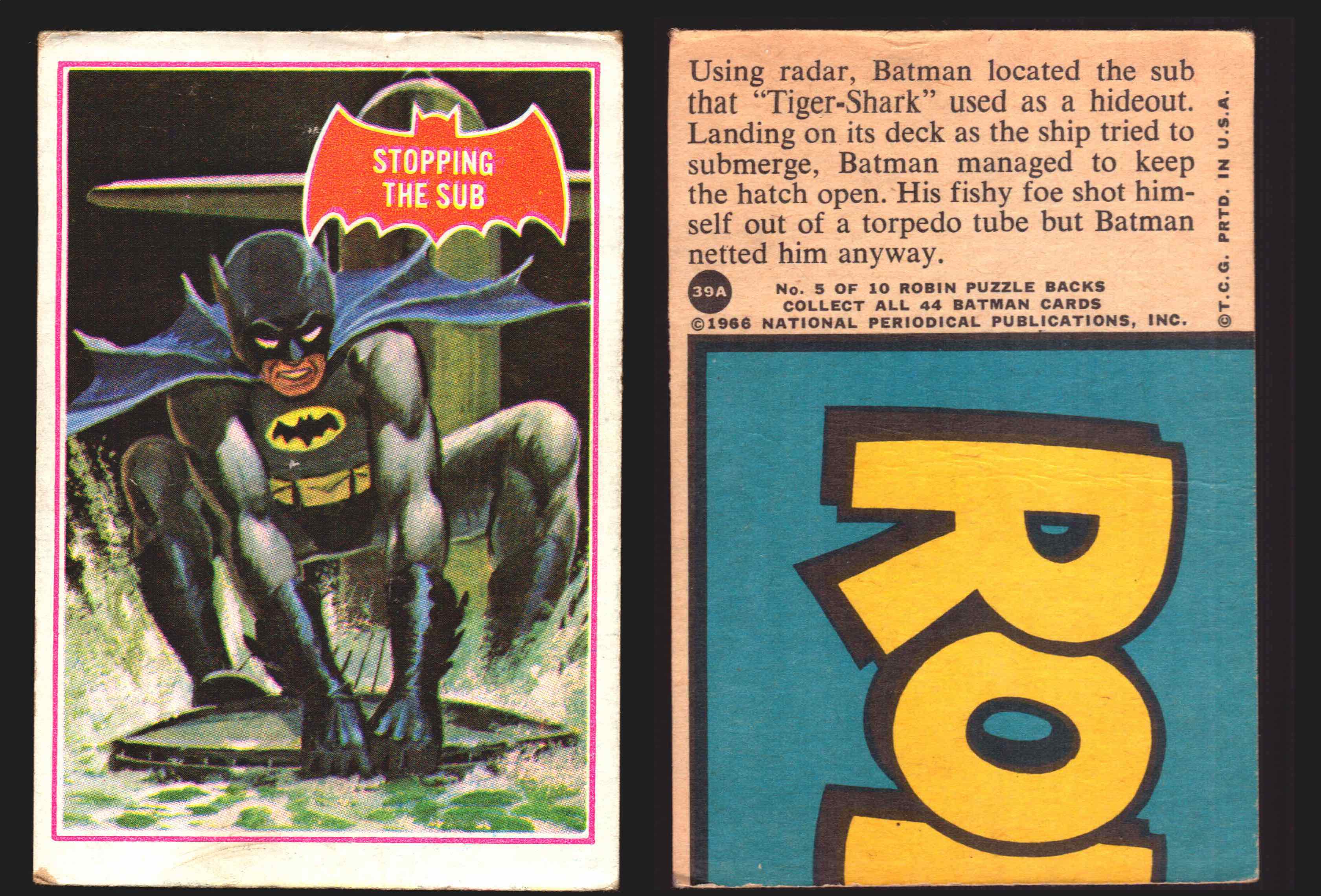 1966 Batman Series A (Red Bat) Vintage Trading Card You Pick