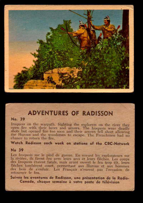 1957 Adventures of Radisson (Tomahawk) TV Vintage Card You Pick Singles #1-50 #39  - TvMovieCards.com
