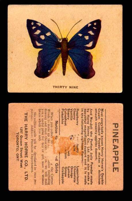 1925 Harry Horne Butterflies FC2 Vintage Trading Cards You Pick Singles #1-50 #39  - TvMovieCards.com