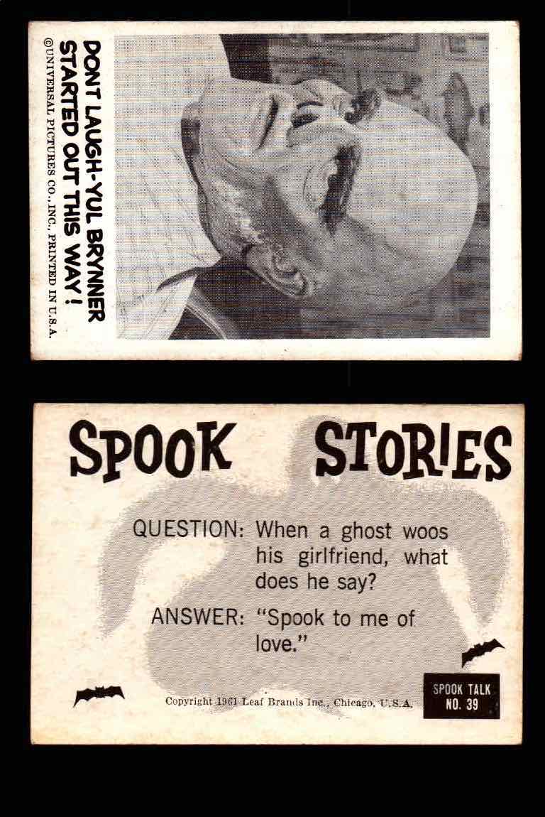 1961 Spook Stories Series 1 Leaf Vintage Trading Cards You Pick Singles #1-#72 #39  - TvMovieCards.com