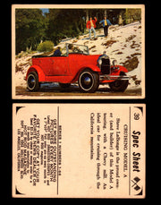 1965 Donruss Spec Sheet Vintage Hot Rods Trading Cards You Pick Singles #1-66 #39  - TvMovieCards.com