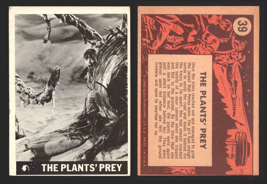 1966 Lost In Space Topps Vintage Trading Card #1-55 You Pick Singles #	 39   The Plants' Prey  - TvMovieCards.com