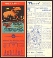 Ripley's Believe It or Not Facts Foldout Advertising Calendar 1933 - 1942 You Pi June	1939	B  - TvMovieCards.com