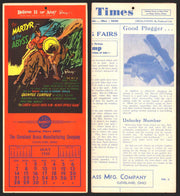 Ripley's Believe It or Not Facts Foldout Advertising Calendar 1933 - 1942 You Pi May	1939	A  - TvMovieCards.com