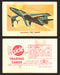 1959 Sicle Airplanes Joe Lowe Corp Vintage Trading Card You Pick Singles #1-#76 A-03	Grumman F9F6 “Cougar”  - TvMovieCards.com
