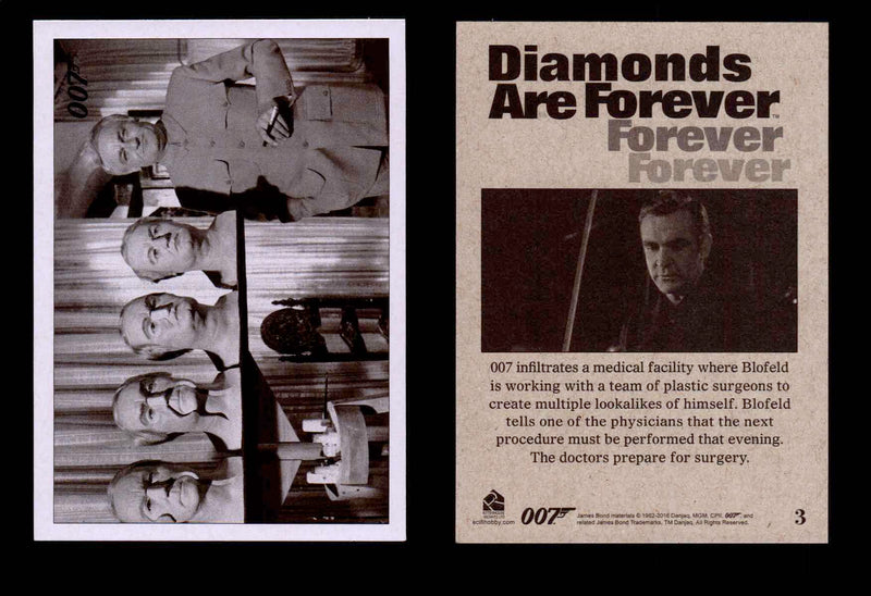 James Bond Archives Spectre Diamonds Are Forever Throwback Single Cards #1-48 #3  - TvMovieCards.com