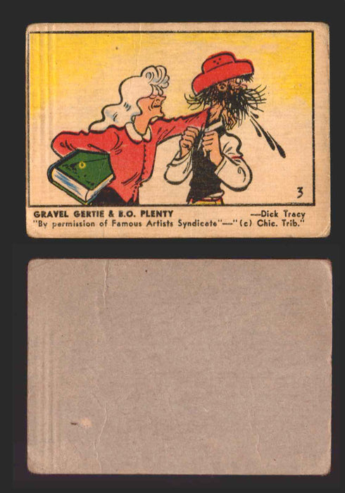 1951 Color Comic Cards Vintage Trading Cards You Pick Singles #1-#39 Parkhurst #	3 (creased)  - TvMovieCards.com
