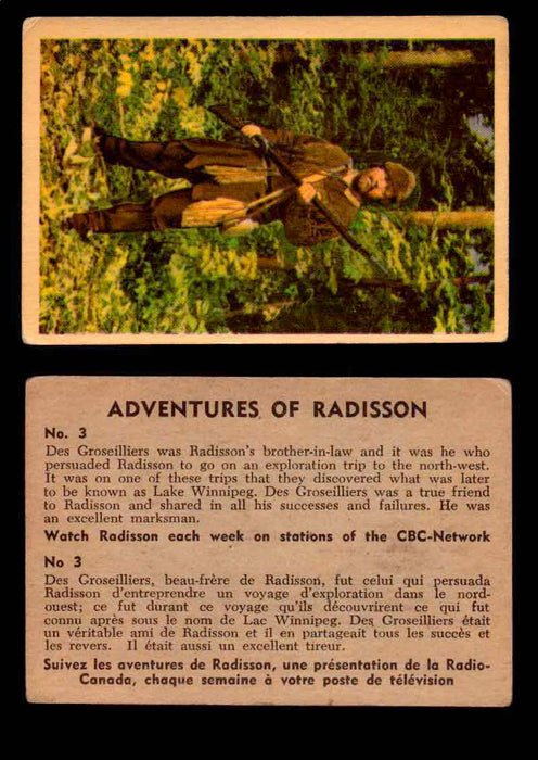 1957 Adventures of Radisson (Tomahawk) TV Vintage Card You Pick Singles #1-50 #3  - TvMovieCards.com