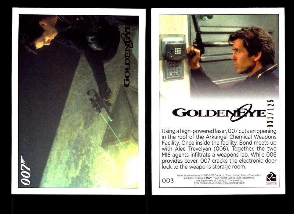 James Bond Archives 2015 Goldeneye Gold Parallel Card You Pick Single #1-#102 #3  - TvMovieCards.com