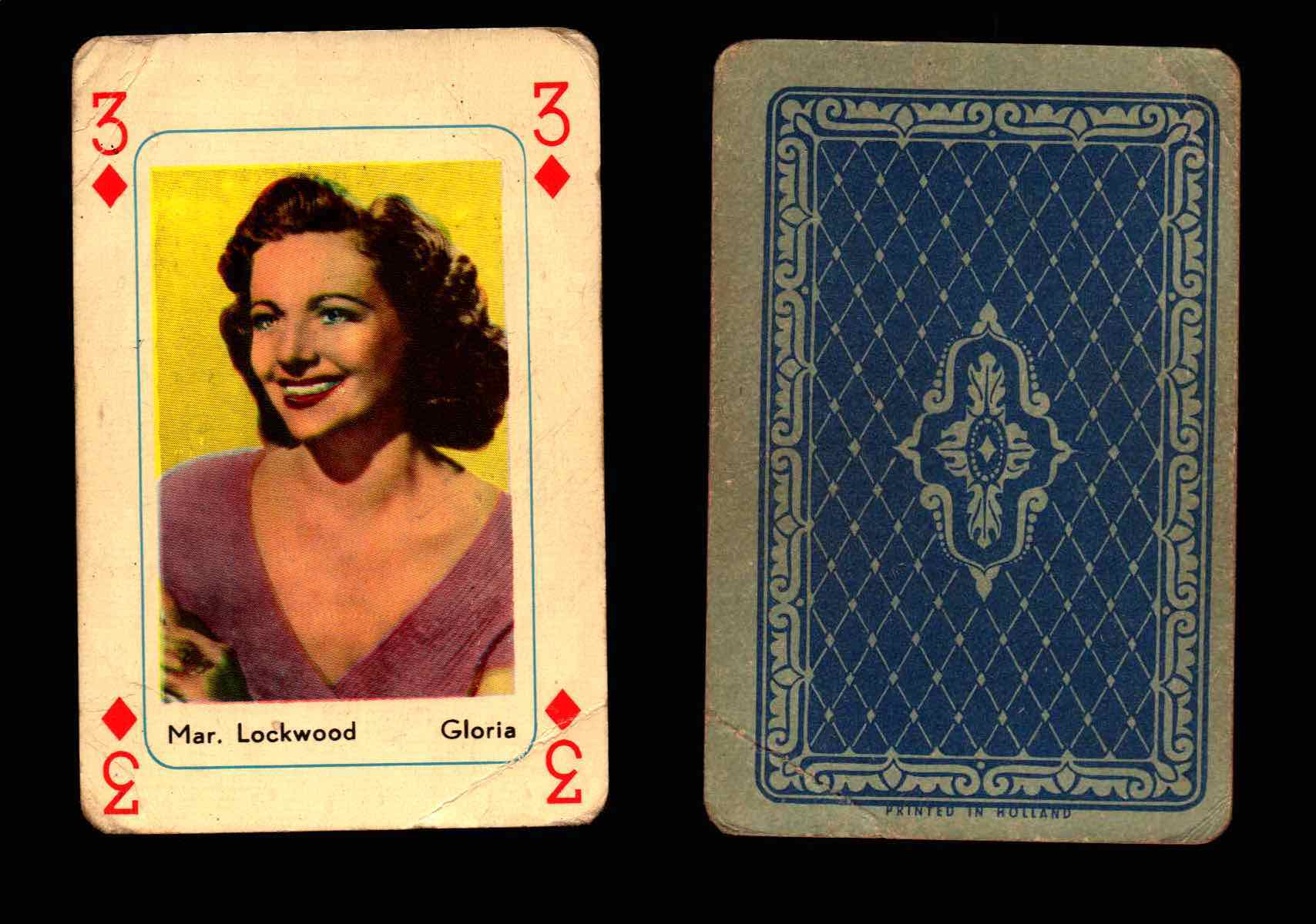 Vintage Hollywood Movie Stars Playing Cards You Pick Singles