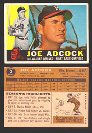 1960 Topps Baseball Trading Card You Pick Singles #1-#250 VG/EX 3 - Joe Adcock  - TvMovieCards.com