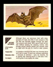 Nature Untamed Nabisco Vintage Trading Cards You Pick Singles #1-24 #3 Vampire Bat  - TvMovieCards.com