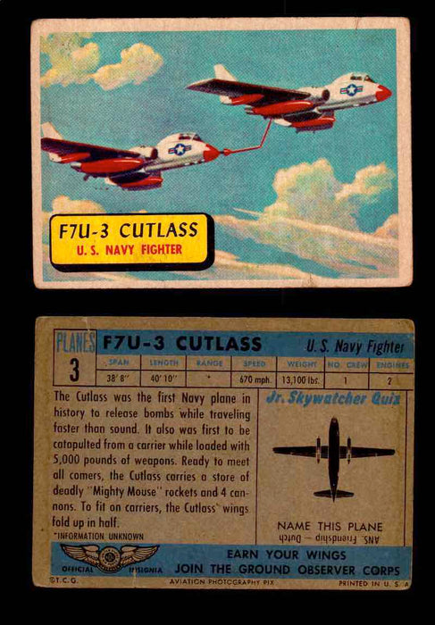 1957 Planes Series I Topps Vintage Card You Pick Singles #1-60 #3  - TvMovieCards.com