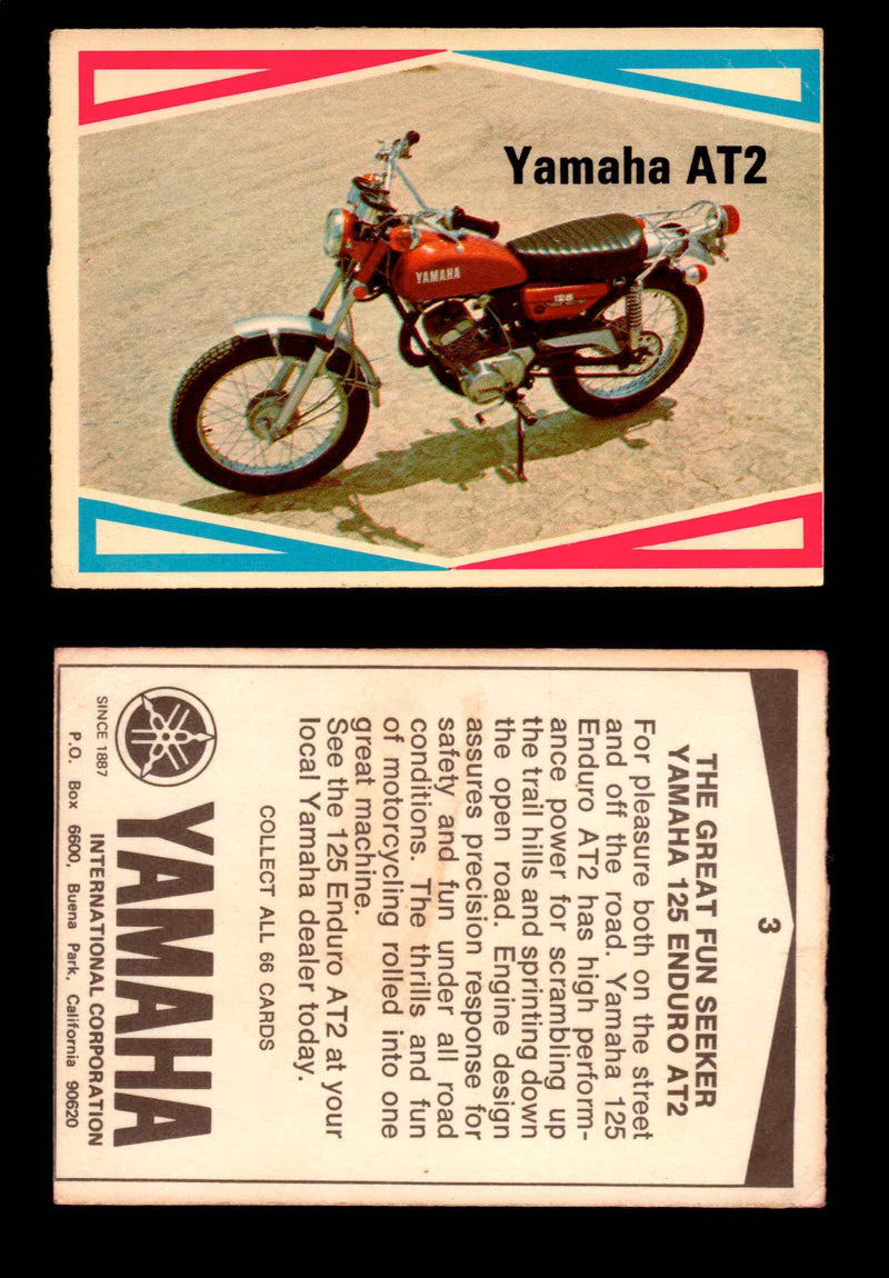 1972 Street Choppers & Hot Bikes Vintage Trading Card You Pick Singles #1-66 #3   Yamaha AT2  - TvMovieCards.com