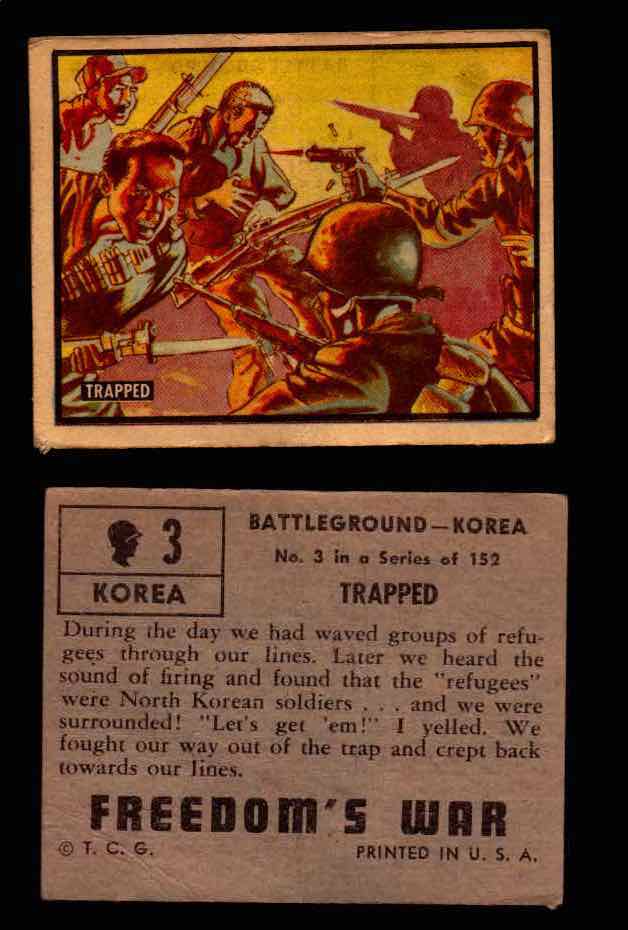 1950 Freedom's War Korea Topps Vintage Trading Cards You Pick Singles #1-100 #3  - TvMovieCards.com