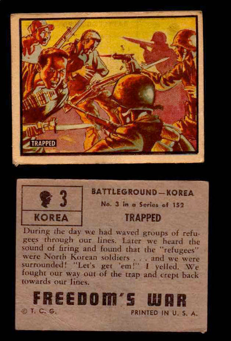 1950 Freedom's War Korea Topps Vintage Trading Cards You Pick Singles #1-100 #3  - TvMovieCards.com