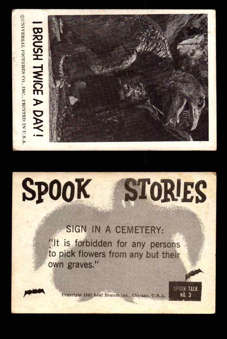 1961 Spook Stories Series 1 Leaf Vintage Trading Cards You Pick Singles #1-#72 #3  - TvMovieCards.com