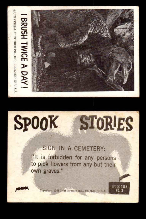 1961 Spook Stories Series 1 Leaf Vintage Trading Cards You Pick Singles #1-#72 #3  - TvMovieCards.com
