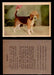 1957 Dogs Premiere Oak Man. R-724-4 Vintage Trading Cards You Pick Singles #1-42 #3 Beagle  - TvMovieCards.com
