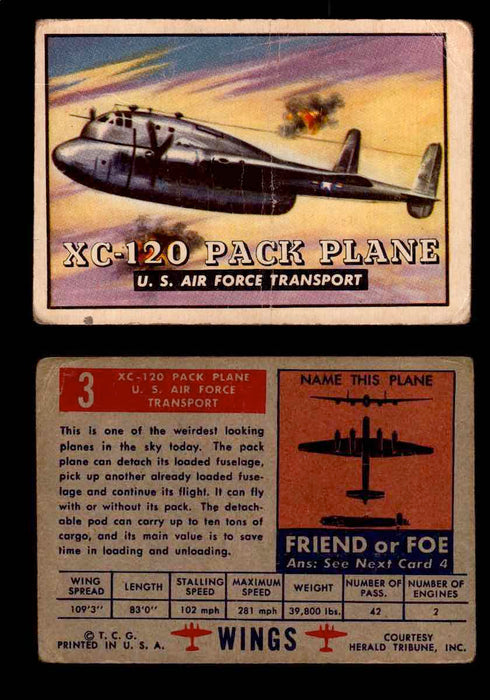1952 Wings Topps TCG Vintage Trading Cards You Pick Singles #1-100 #3  - TvMovieCards.com