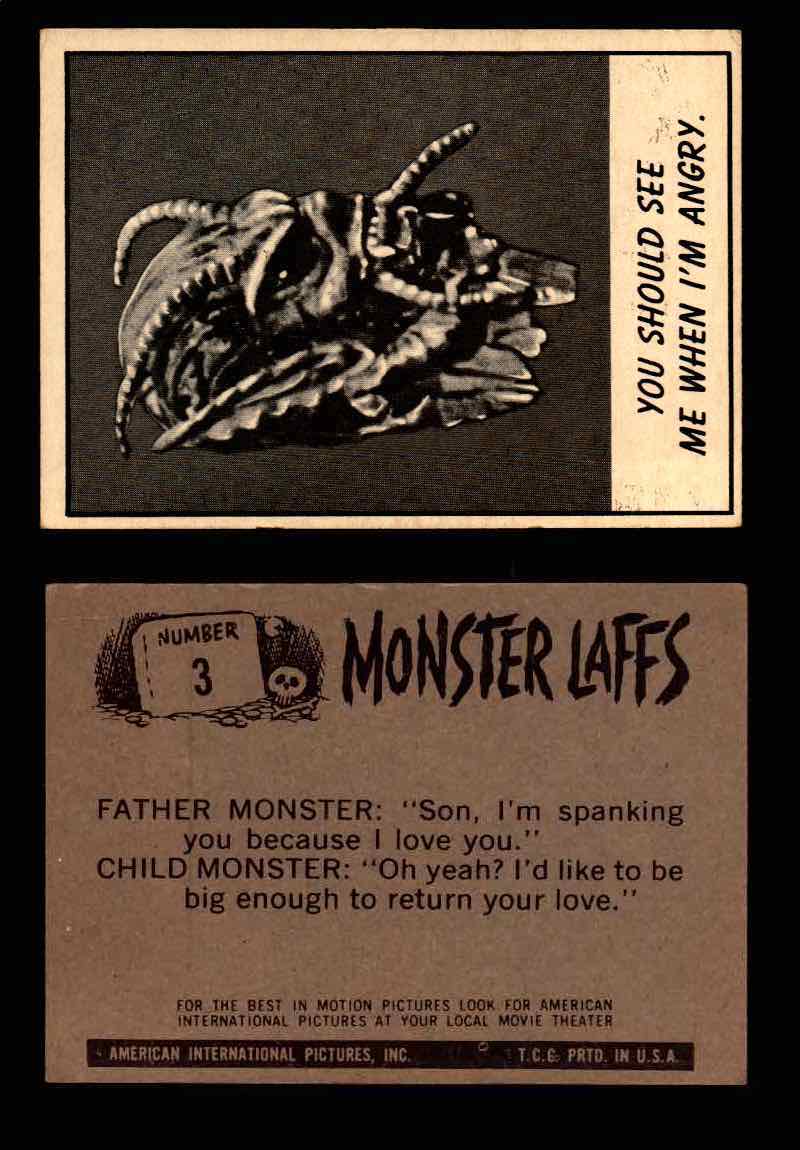 Monster Laffs 1966 Topps Vintage Trading Card You Pick Singles #1-66 #3  - TvMovieCards.com