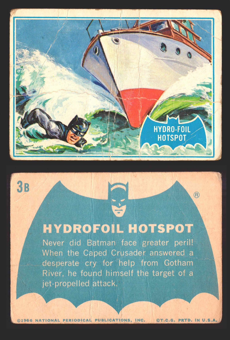 1966 Batman Puzzle B (Blue Bat) Vintage Trading Card You Pick Singles #1B-44B #3  - TvMovieCards.com